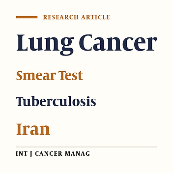 Association of Lung Cancer and Tuberculosis: A Cross Sectional Study from Northwest of Iran