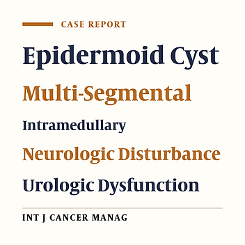 Multi-Segmental Intramedullary Epidermoid Cyst Causing Low Back Pain and Urologic Dysfunction