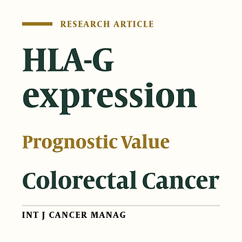 Cover image of the article: Clinical Value of Human Leucocyte Antigen G (HLA-G) Expression in the Prognosis of Colorectal Cancer