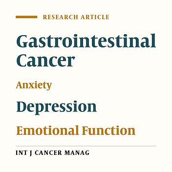 The Relationship Between Emotional Functioning of the EORTC QLQ-C30 and A Measure of Anxiety and Depression (HADS) in Cancer Patients