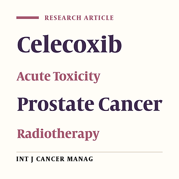 Evaluation of the Celecoxib Effect against Radiotherapy Induced Acute Toxicities in the Patients with Prostate Cancer Compared with Placebo Group