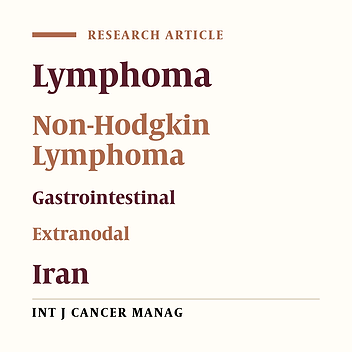 Multicentric Study of Clinicopathological Features of Primary Gastrointestinal Lymphoma of Iran: from 2011 - 2016