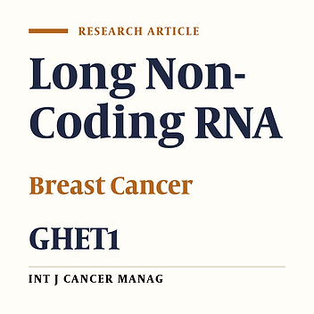 Long non-coding RNA GHET1 Is Possibly Involved in the Pathogenesis of a Fraction of Breast Cancers