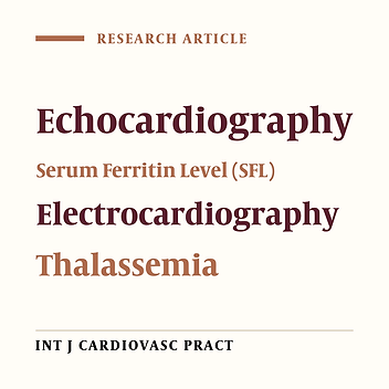 Reviewing EKGs in Thalassemia Patients to Evaluate Their Cardiac Function