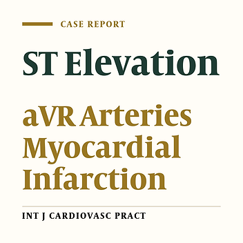 Acute Myocardial Infarction in a Patient With Elevated ST-Segment in aVR Lead and Diffuse ST Segment Depression in Other Leads: A Case Report