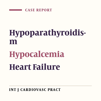 Cardiac failure secondary to hypocalcemia