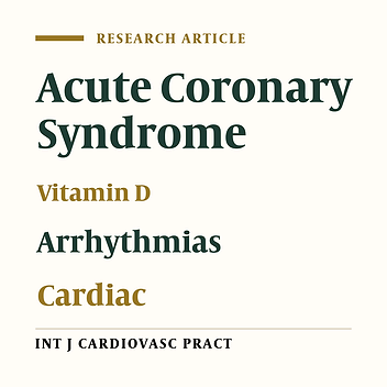 Comparison of Serum Levels of Vitamin D in Patients With and Without Acute Coronary Syndrome