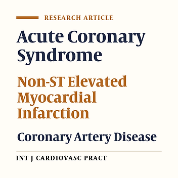 Predictors of the extent and severity of coronary artery disease for prognosis of patients with non-ST-segment elevation acute coronary syndromes