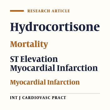 Serum Cortisol Level as a Predictor of In-Hospital Mortality in Patients Undergoing Primary Percutaneous Intervention for ST Segment Elevation Myocardial Infarction