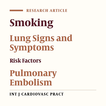 Pulmonary thromboemboli in smokers and nonsmokers; Risk factors and anatomic disturbution of emboli in CT angiographies