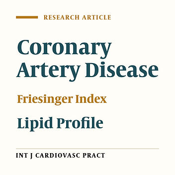 Lipid Profile Parameters and Coronary Artery Disease in Young Patients Undergoing Diagnostic Angiography