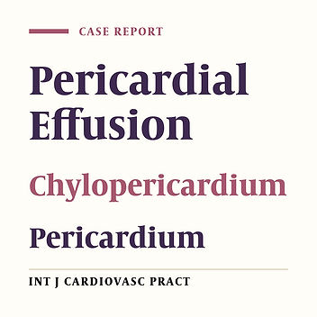 Idiopathic Chylopericardium: A case Report and Breif Review of Literature