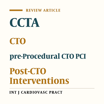 The Role of Coronary CT Angiography in Chronic Total Occlusion Coronary Intervention