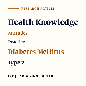 Knowledge, Attitude and Practices (KAP) Regarding Chronic Complications of Diabetes among Patients with Type 2 Diabetes in Dhaka
