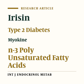 The Effect of n-3 Polyunsaturated Fatty Acids Supplementation on Serum Irisin in Patients with Type 2 Diabetes: A Randomized, Double-Blind, Placebo-Controlled Trial