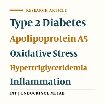 Relationship of Serum Apolipoprotein A-V Levels, Oxidative Stress and Inflammatory Biomarkers with Hypertriglyceridemia in Type 2 Diabetes Mellitus
