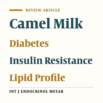 Camel Milk Has Beneficial Effects on Diabetes Mellitus: A Systematic Review