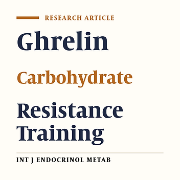 Plasma Acylated Ghrelin Response to One Session Circuit Resistance Exercise in Fasted and High Carbohydrate Meal in Healthy Young Men