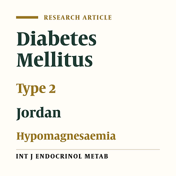 Prevalence of Hypomagnesaemia among Obese Type 2 Diabetic Patients Attending the National Center for Diabetes, Endocrinology and Genetics (NCDEG)