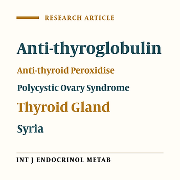 Detection of Thyroid Autoimmunity Markers in Euthyroid Women With Polycystic Ovary Syndrome: A Case-Control Study From Syria