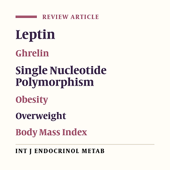 The Association of Polymorphisms in Leptin/Leptin Receptor Genes and Ghrelin/Ghrelin Receptor Genes With Overweight/Obesity and the Related Metabolic Disturbances: A Review