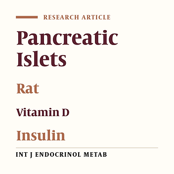 The Effects of Vitamin D on Insulin Release From Isolated Islets of Rats