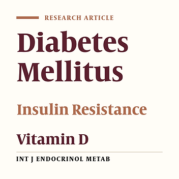 Effect of Vitamin D Supplementation on Glucose Control and Inflammatory Response in Type II Diabetes: A Double Blind, Randomized Clinical Trial