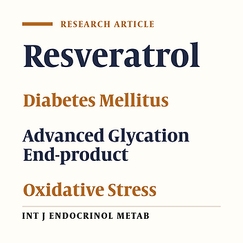 Resveratrol-Dependent Down-regulation of Receptor for Advanced Glycation End-products and Oxidative Stress in Kidney of Rats With Diabetes