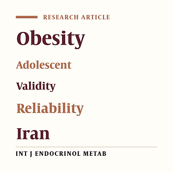 Inventory of Determinants of Obesity-Related Behaviors in Adolescents: Development and Psychometric Characteristics