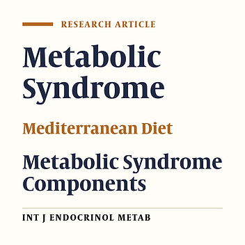A Longitudinal Study of Adherence to the Mediterranean Dietary Pattern and Metabolic Syndrome in a Non-Mediterranean Population
