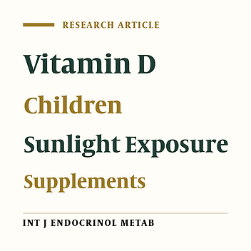 Comparison of the Vitamin D Status of Children Younger and Older Than 2 Years in Tehran: Are Supplements Really Necessary?
