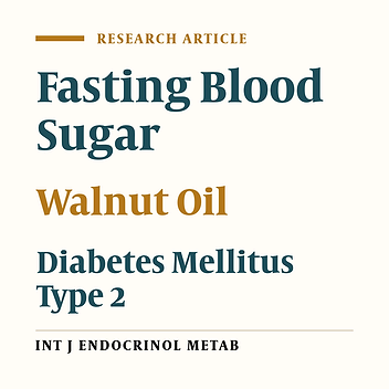 The Effect of Walnut Oil Consumption on Blood Sugar in Patients With Diabetes Mellitus Type 2