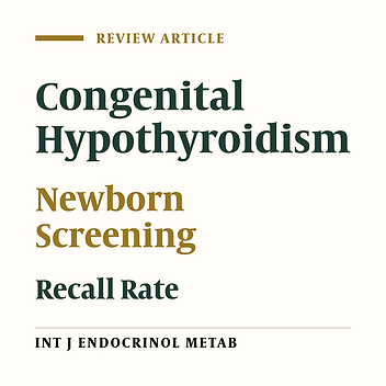 Worldwide Recall Rate in Newborn Screening Programs for Congenital Hypothyroidism