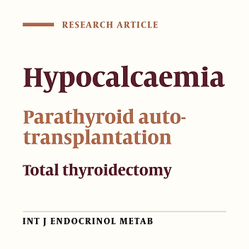 The Incidence of Transient and Permanent Hypocalcaemia After Total Thyroidectomy for Thyroid Cancer