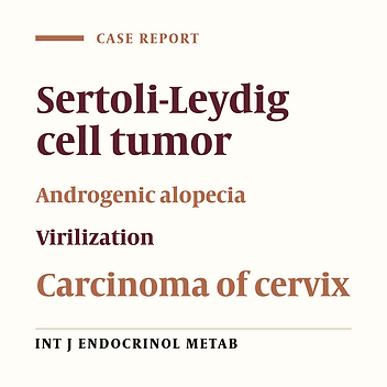 An Unusual Case of Virilizing Ovarian Tumor Associated With Carcinoma Insitu of Cervix
