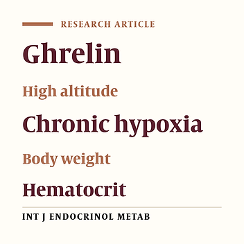 Effect of exogenous ghrelin on body weight and hematocrit of male adult rats in chronic Hypoxia