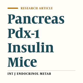 The effects of metformin on Pdx-1 and insulin gene expression in mouse embryonic and neonatal pancreas