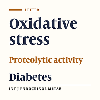 Relationship between proteolytic enzyme activity and oxidative stress in subjects with diabetes