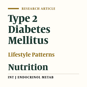 Nutritional Related Lifestyle of Type 2 Diabetic Patients in Ahvaz-I.R.Iran