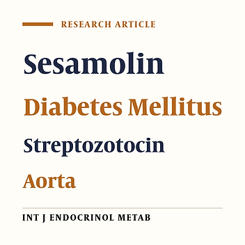 Mechanisms Underlying Sesamolin-Induced Attenuation of Vascular Dysfunction in Rats With Streptozotocin-Induced Diabetes