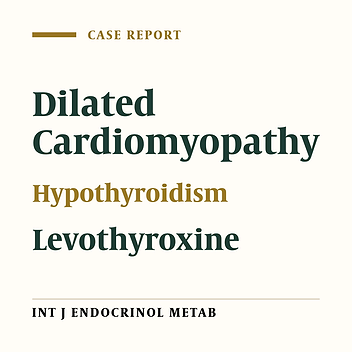 Primary hypothyroidism: uncommon presentation with reversible dilated cardiomyopathy in a young subject