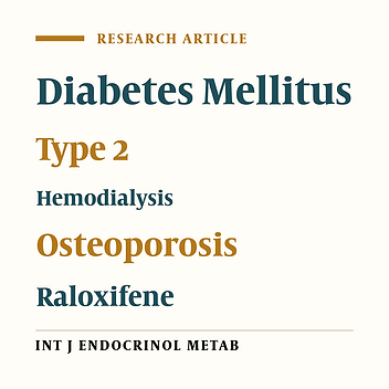 Effects of Raloxifene on Bone Metabolism in Hemodialysis Patients With Type 2 Diabetes