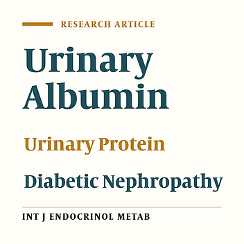Urinary Total Protein as the Predictor of Albuminuria in Diabetic Patients