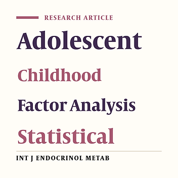 The Structure of Metabolic Syndrome Components Across Follow-Up Survey From Childhood to Adolescence