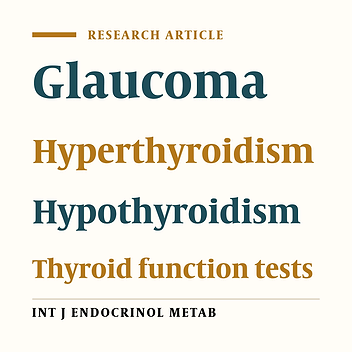 Thyroid Function in Patients with Glaucoma