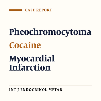 Acute Myocardial Infarction Secondary to Catecholamine Release Owing to Cocaine Abuse and Pheochromocytoma Crisis