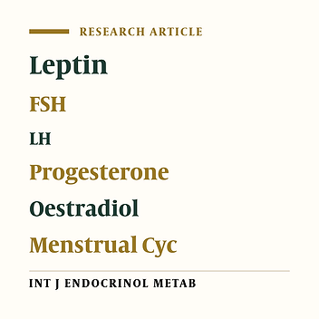 Changes in Serum Leptin During Phases of Menstrual Cycle of Fertile Women: Relationship to Age Groups and Fertility