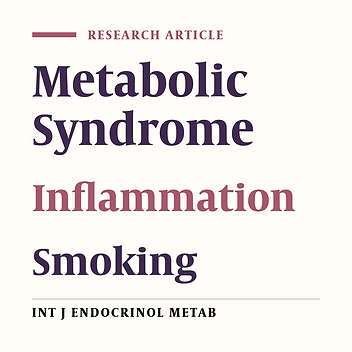 Number of Components of the Metabolic Syndrome; Smoking and Inflammatory Markers