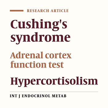 Relation Between Pre-and Post-Dexamethasone Test Cortisol Values in Cushing's Disease