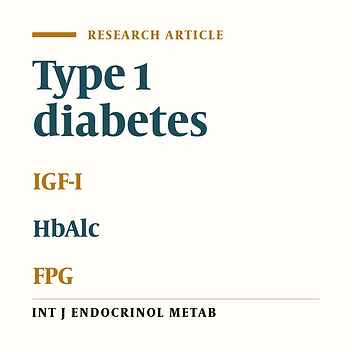 Study of the Correlation Between IGF-I and Glycaemic Control in Type 1 Diabetes